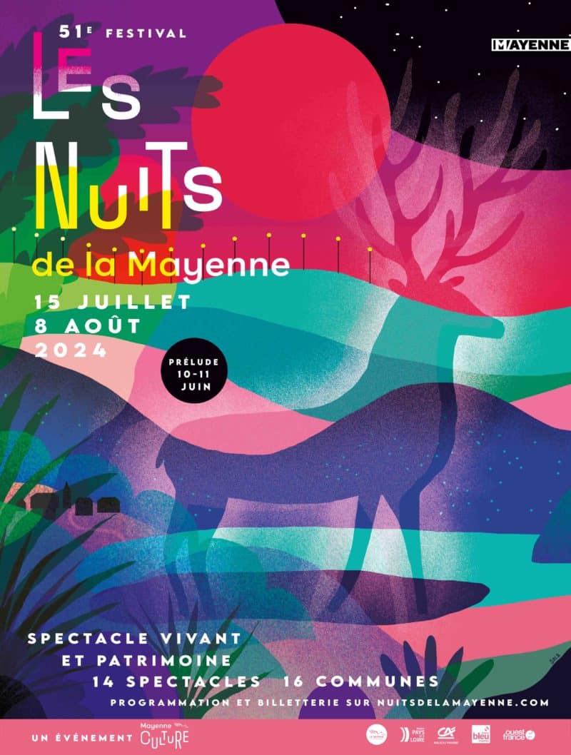 Affiche des nuits de la Mayenne 2024